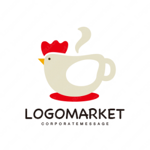 ロゴ作成デザインです Good Logo Projectコッコちゃんのカフェ動物をイメージしたロゴマークです