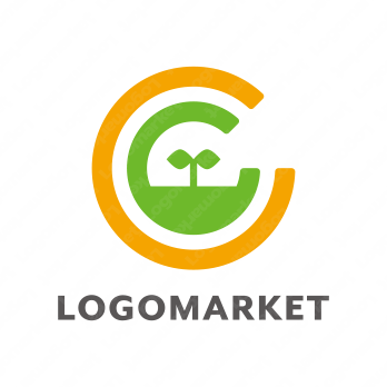 Cとナチュラルとエコロジーのロゴ