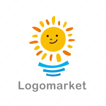 太陽と笑顔と健やかのロゴ
