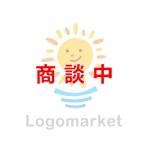 太陽と笑顔と健やかのロゴ