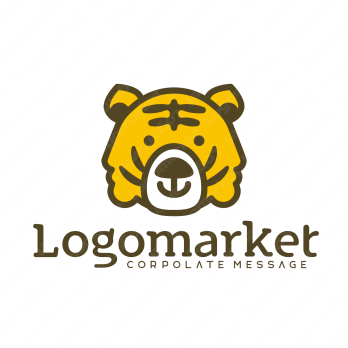 トラと元気とキャラクターのロゴ