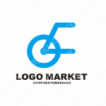 自転車と小売と物販のロゴ
