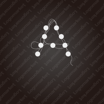 運命の糸と繋がりと点のロゴ