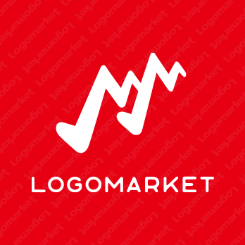 足と株価とグラフのロゴ
