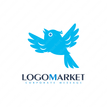 青い鳥と飛ぶと幸福のロゴ