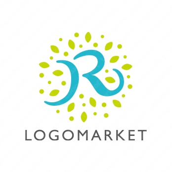 Rとフレッシュと明るいのロゴ