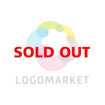 星と未来的とカラフルのロゴ