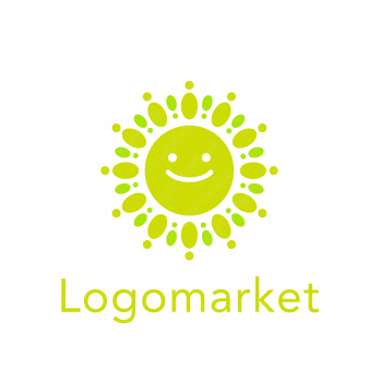 太陽と笑顔と明るいのロゴ