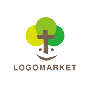 ロゴ作成デザインです シンプルワークス木のキャラクターユニークをイメージしたロゴマークです