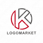  シンプルとKと繋がりのロゴ