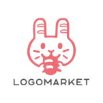 ロゴ作成デザインです シンプルワークスうさぎのパン屋パンをイメージしたロゴマークです