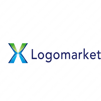 Xと未来的と可能性のロゴ