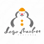 雪だるまと星とキャラクターのロゴ