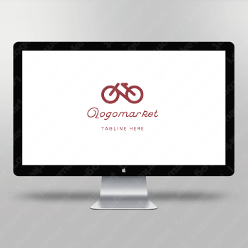 自転車とバイクと二輪車のロゴ
