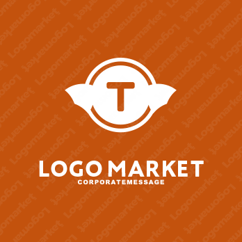 カフェと小売と物販のロゴ