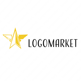 星と翼とシンプルのロゴ