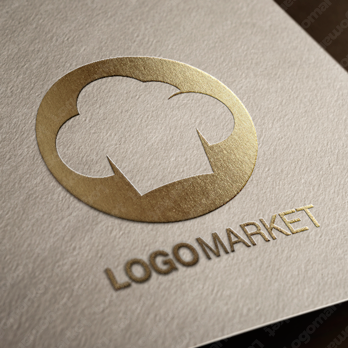 雲と料理とフラットラインのロゴ
