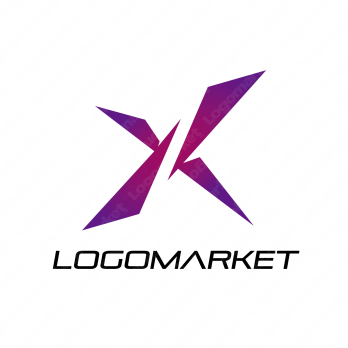 XとKとスタイリッシュのロゴ