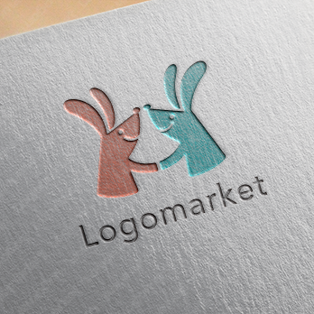 ウサギとコミュニケーションと繋がりのロゴ