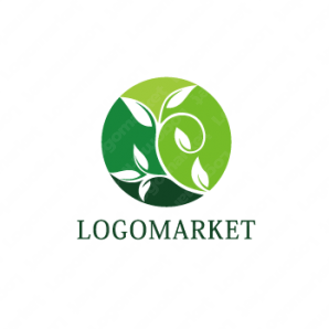 ロゴ作成デザインです パステル工房4色の葉葉をイメージしたロゴマークです