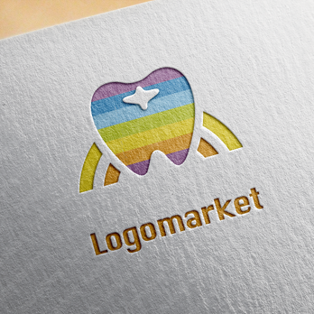歯と虹と明るいのロゴ