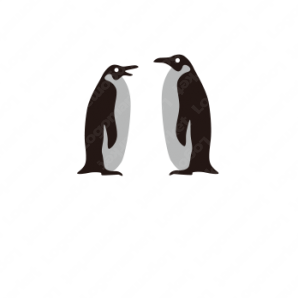 ロゴ作成デザインです In Stepペンギンのパートナーペンギンをイメージしたロゴマークです