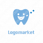 歯と笑顔と清潔感のロゴ