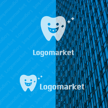歯と笑顔と清潔感のロゴ