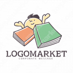 本と読書とイラストレーションのロゴ