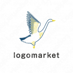 鳥とシンプルとキャラクターのロゴ