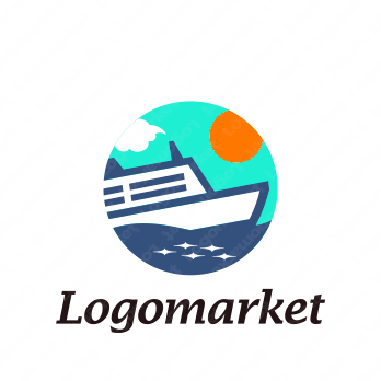 船と旅行とリフレッシュのロゴ