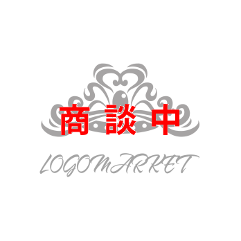 ティアラとかわいいと王冠のロゴ