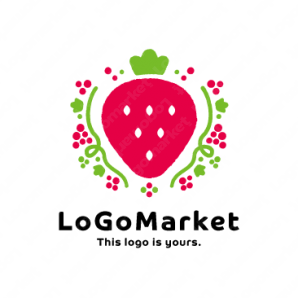 ロゴ作成デザインです Maruchika Inc Strawberry Fields Foreverイチゴをイメージしたロゴマークです