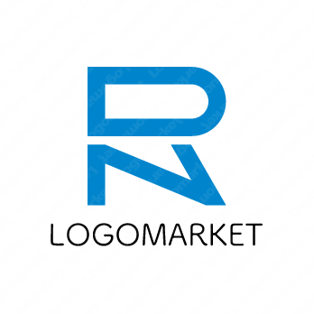 RとNとシンプルのロゴ