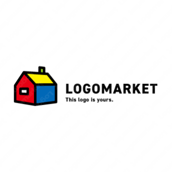カラフルと家とかわいいのロゴ