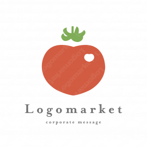 ロゴ作成デザインです Honto Designかわいいトマトトマトをイメージしたロゴマークです