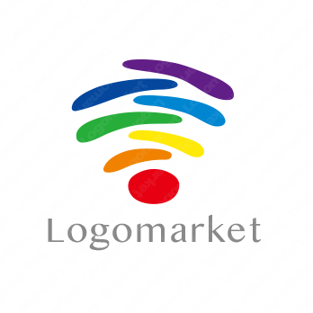 虹色と優しいと個性のロゴ