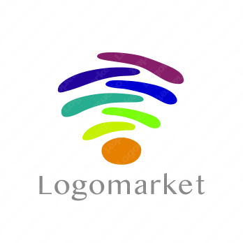 虹色と優しいと個性のロゴ