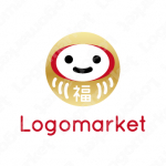 だるまと福とキャラクターのロゴ