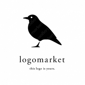 ロゴ作成デザインです マルチカblackbird鳥をイメージしたロゴマークです