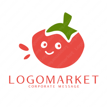 トマトと果汁と野菜のロゴ