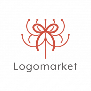 ロゴ作成デザインです シンプルワークス結びの曼珠沙華花をイメージしたロゴマークです