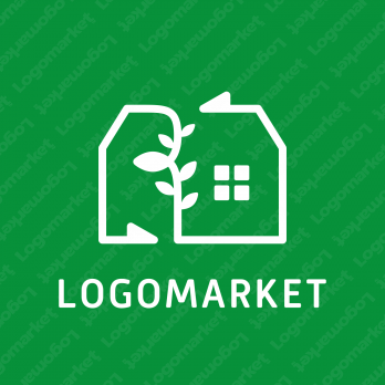 家と植物とRのロゴ