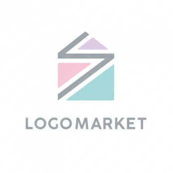 Sと家と三角のロゴ