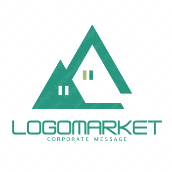 三角と家とスタイリッシュのロゴ