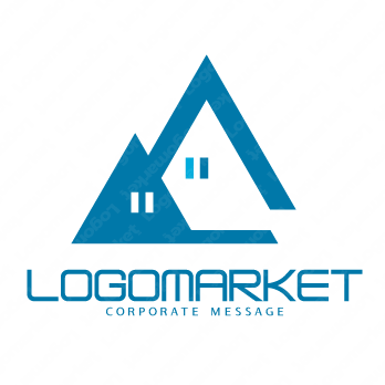三角と家とスタイリッシュのロゴ