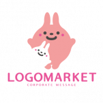 ロゴ作成デザインです Mamme Design2ひきのうさぎさんたちうさぎをイメージしたロゴマークです ロゴ作成デザインです Mamme Design2ひきのうさぎさんたちうさぎをイメージしたロゴマークです