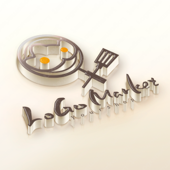目玉焼きと卵と料理のロゴ