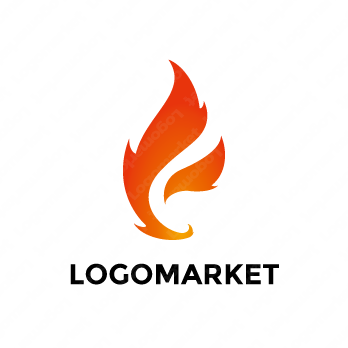 火とFとシンプルのロゴ