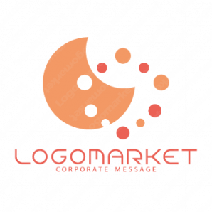 ロゴ作成デザインです Mamme Design月の満ち欠け月をイメージしたロゴマークです